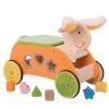 Loopsorteerkonijn geel Bigjigs toys