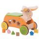 Loopsorteerkonijn geel Bigjigs toys