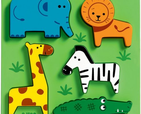 Houten puzzel dieren Djeco