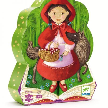 Puzzel Roodkapje en de boze wolf Djeco