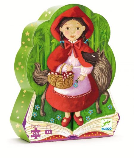 Puzzel Roodkapje en de boze wolf Djeco